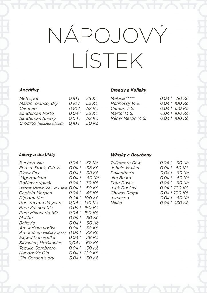 Nápojový lístek 2019 1